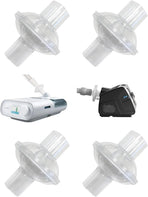 Universal CPAP Inline Filter, CPAP Air Filter for ResMed AirSense 11/AirSense 10/Philips Respironics DreamStation 2, Hose Filter for CPAP Supplies, BIPAP Supplies (4)