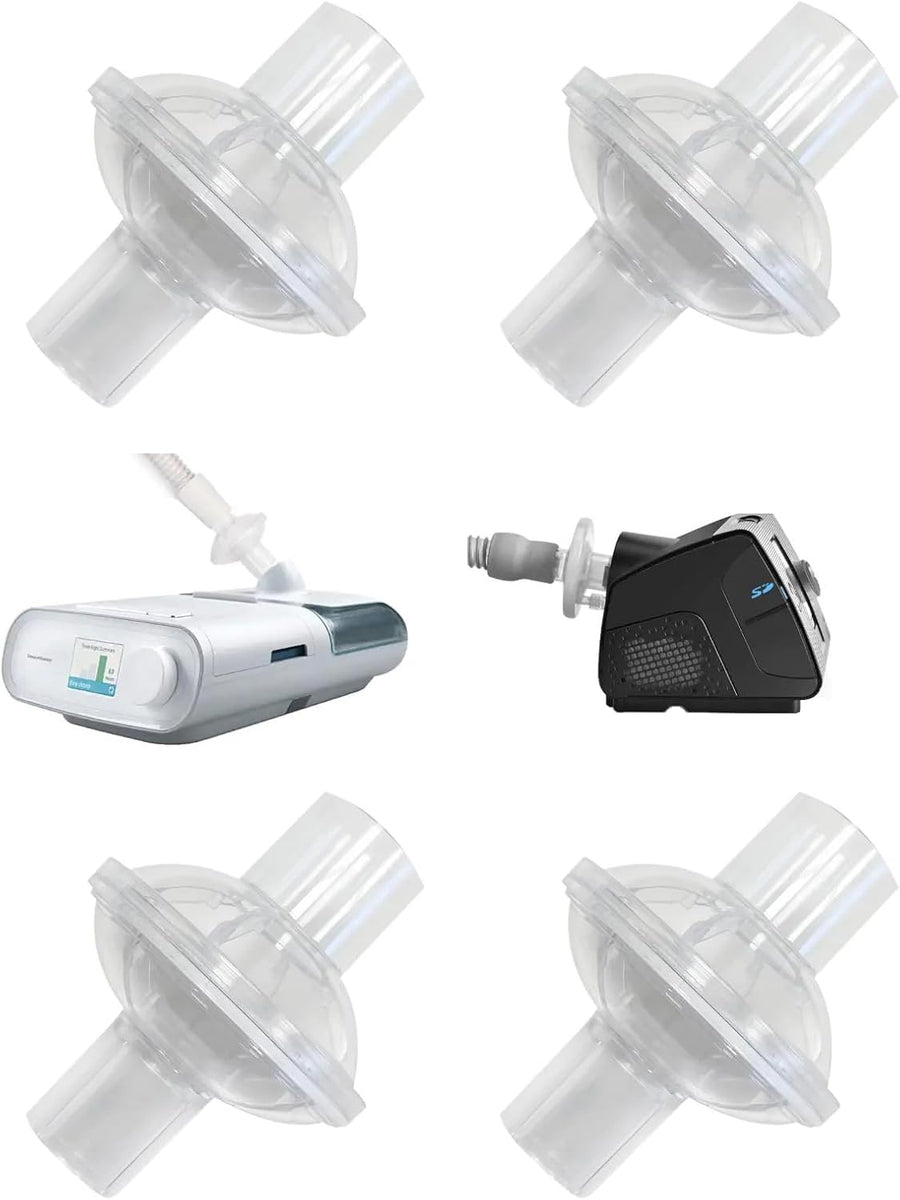 Universal CPAP Inline Filter, CPAP Air Filter for ResMed AirSense 11/AirSense 10/Philips Respironics DreamStation 2, Hose Filter for CPAP Supplies, BIPAP Supplies (4)
