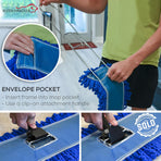 24 inch Microfiber Dust Mop | Medium Washable Commercial Mop Head Replacement, Pack of 3