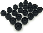 10 Pairs Medium Earbud Tips Silicone Replacement Ear Bud Tips – Black