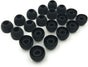 10 Pairs Medium Earbud Tips Silicone Replacement Ear Bud Tips – Black