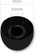 10 Pairs Medium Earbud Tips Silicone Replacement Ear Bud Tips – Black