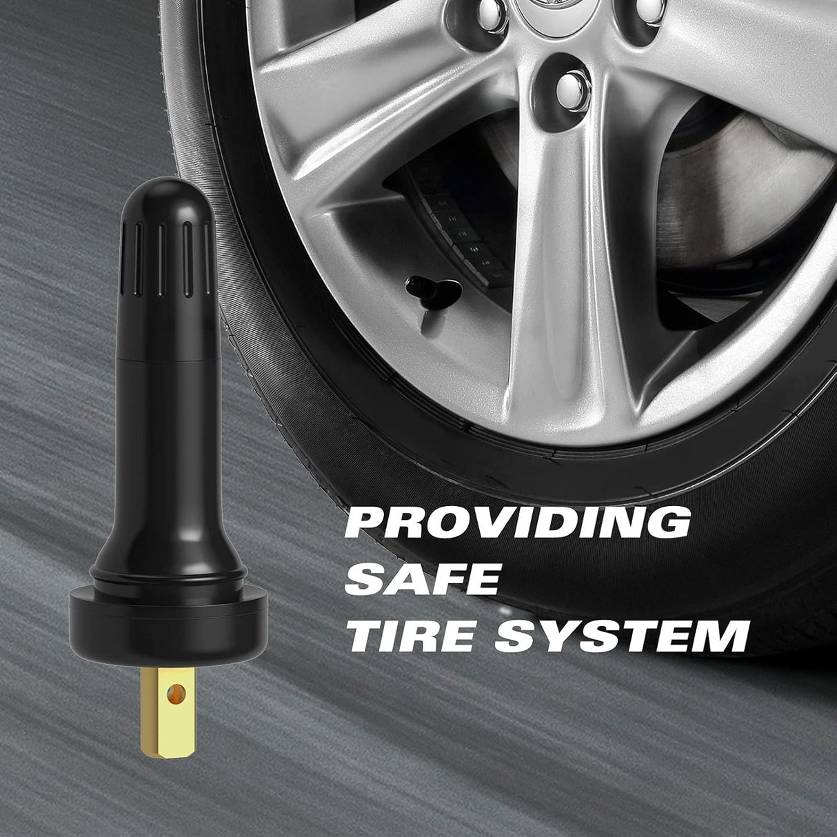 TPMS 20008 Rubber Snap-in Tire Valve Stem (50 pcs/Bag)