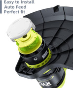 Weed Wacker String Compatible with Ryobi One Plus+ AC80RL3, 0.08'' String Trimmer Refill Line,Weed Eater String Compatible with Ryobi 18V, 24V, 40V Trimmers(10 Replacement Spools, 2 Trimmer Caps)