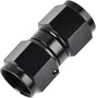 6AN Female to 6AN Female Straight Swivel Coupler Union Fitting Adapter Aluminum Black