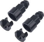 6AN Male to 3/8" & 5/16" Quick-Disconnect Female EFI Fuel Rail Fitting Aluminum