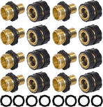 Garden Hose Quick Connect, 3/4 Inch Male and Female Garden Hose Fitting Quick Connector (8 Sets)