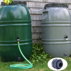 2 Pieces 3/4 Inch PVC Bulkhead Fitting for Water Barrel, Water Tank, Rain Barrels,NPT3/4 female thread(1 inch I.D.) PVC