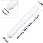 2 Pcs Universal Toilet Paper Holder Replacement Rod Spring Loaded Plastic Retractable Paper Replacement Rod Toilet Tissue Roll Holder Insert for Bathroom Home Fixture Accessories(White)