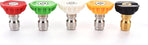 Pressure Washer Spray Nozzle Tips Multiple Degrees, 1/4 inch 5-Pack (2.5 GPM)