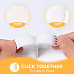 Medium Picture Hanging Strips Heavy Duty,20-Pairs(40 Strips) Sticky Picture Hangers for Walls Hanging Without Nail,Damage Free No Nails Refill Adhesive Poster Frame Mounting, White