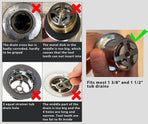 Tub Drain Remover Wrench Removal Tool Dual Ended Dumbell for Bath Drains Heavy Duty Aluminum