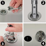 Tub Drain Remover Wrench Removal Tool Dual Ended Dumbell for Bath Drains Heavy Duty Aluminum