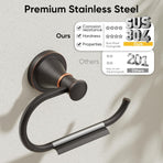 Oil Rubbed Bronze Toilet Tissue Paper Holder Oil Rubbed Bronze Bathroom Accessories Toilet roll Paper Hanger, Wall Mounted, Rustproof