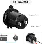 12V Cigarette Lighter Socket, 2 Pack Car Marine Motorcycle ATV RV Lighter Power Outlet Socket Replacement 12 Volt Waterproof Plug by