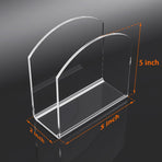 Napkin Holder, 2 Pack Clear Acrylic Napkin Tissue Holder for Table,Tissue Paper Cocktail Napkin Holder for Kitchen, Dinner Napkin Dispenser for Bar, Restaurant