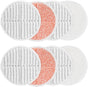 8 Pack Mop Pads Replacement Compatible with Bissell Spinwave 2124, 2039A, 2307, 23157, 23159, 20393, 20399 Hard Floor Spin Mop, 2 Soft Pads, 4 Scrubby Pads, 2 Heavy Scrub Pads