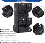 Driver Side Power Master Window Switch, Compatible with Chevy Silverado/Chevrolet Traverse/HHR/2007-2013 GMC Sierra/Yukon/Buick Enclave Replace OE 20945129 25789692