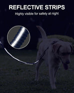Bungee Dog Leash with Frog Snap Hook - Heavy Duty Elastic Training Lead for Medium Large Dogs - Shock Absorbing Anti-Pull Walking Leash - Dark Blue