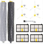 Replacement Accessory Kit Compatible with iRobot Roomba 800 Series - 1 Pair Main Brushes + 4 Side Brushes + 4 Filters + 1 Cleaning Tool - 10-Piece Set