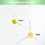 Replacement Accessory Kit Compatible with iRobot Roomba 800 Series - 1 Pair Main Brushes + 4 Side Brushes + 4 Filters + 1 Cleaning Tool - 10-Piece Set