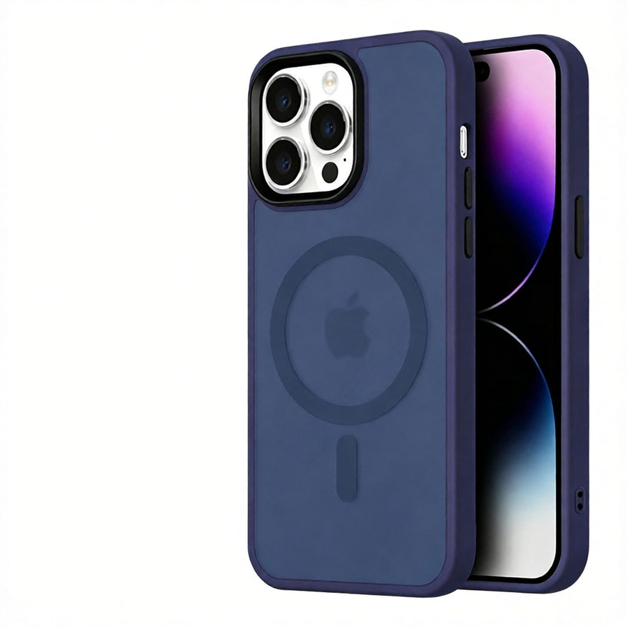 Matte Sandblasted Anti-Drop Phone Case - Soft Silicone Skin Feel Cover for iPhone - Shockproof Protective Case with Camera Protection - Royal Blue for iPhone 11 Pro