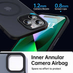 Matte Sandblasted Anti-Drop Phone Case - Soft Silicone Skin Feel Cover for iPhone - Shockproof Protective Case with Camera Protection - Royal Blue for iPhone 12 Pro