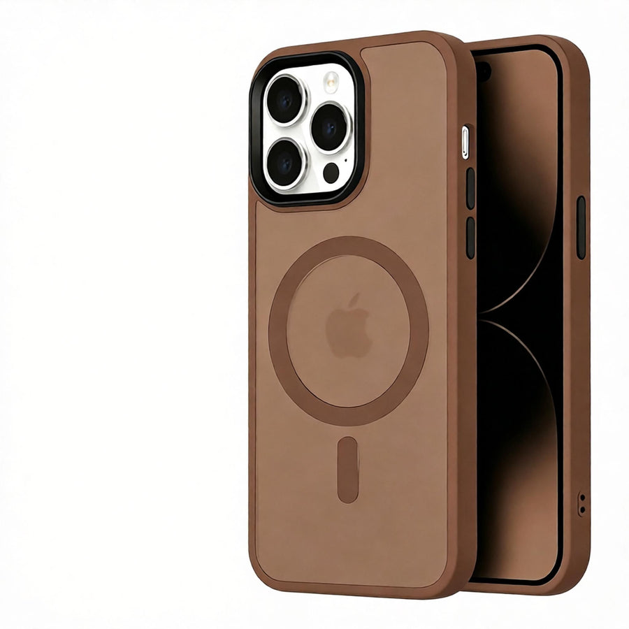 Matte Sandblasted Anti-Drop Phone Case - Soft Silicone Skin Feel Cover for iPhone - Shockproof Protective Case with Camera Protection - Sand Yellow for iPhone 17 Pro Max