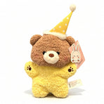 Goodnight Series Plush Toy - Soft Cuddly Animal Doll for Desk Decoration - Soothing Palm-Sized Stuffed Companion - Bear