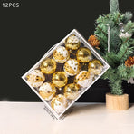 Christmas Balls Ornaments 12-Pack - 6cm Shatterproof Christmas Tree Decorations for Holiday Party Home Decor - Glossy Gold