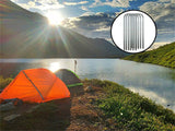 Ground Stakes, Tent Nails, Ground Anchors Garden Staples Steel Galvanized Pegs, Heavy Duty U Landscape Pins for Camping Tents Trampoline Canopies Sheds Ports Gardening 12 Inch 6pack - 45-Degree Angle