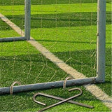 Ground Rebar Stakes Heavy Duty Steel Staples Anchors Garden Stake Pegs for Camping Tents Trampoline 12 inch, 6pack
