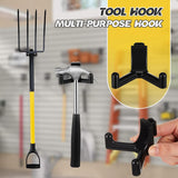 10 Pcs Tool Hook for Shed Accessories, Plastic ABS Tool Hooks Compatible with Lifetime Shed 60305 60118 60127 60138 60141 Etc Not Work on Any Sheds with Horizontal Siding (Black)
