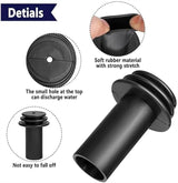 4Pcs Rv Gutter Spout Cover,RV Cover from Gutter Spout Damage,RV Cover Rescue RV Gutter Spout Cover System,RV Rain Gutter Extension Cover,Rain Gutter Spout Cover System for RV Camper Cover Protector - Side View
