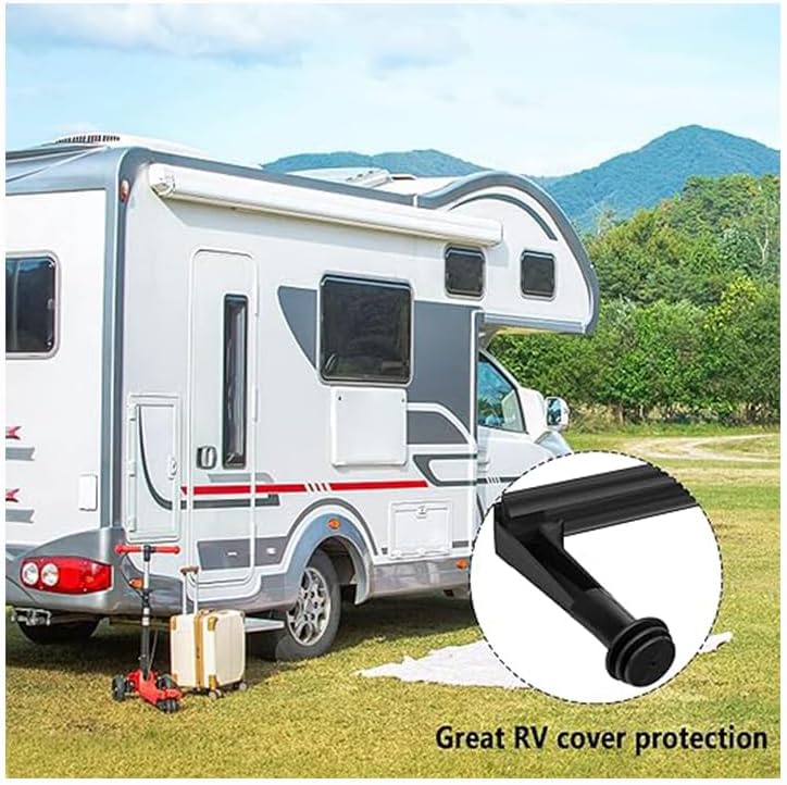 4Pcs Rv Gutter Spout Cover,RV Cover from Gutter Spout Damage,RV Cover Rescue RV Gutter Spout Cover System,RV Rain Gutter Extension Cover,Rain Gutter Spout Cover System for RV Camper Cover Protector