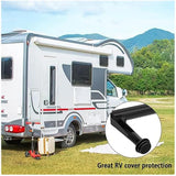 4Pcs Rv Gutter Spout Cover,RV Cover from Gutter Spout Damage,RV Cover Rescue RV Gutter Spout Cover System,RV Rain Gutter Extension Cover,Rain Gutter Spout Cover System for RV Camper Cover Protector - Rear View