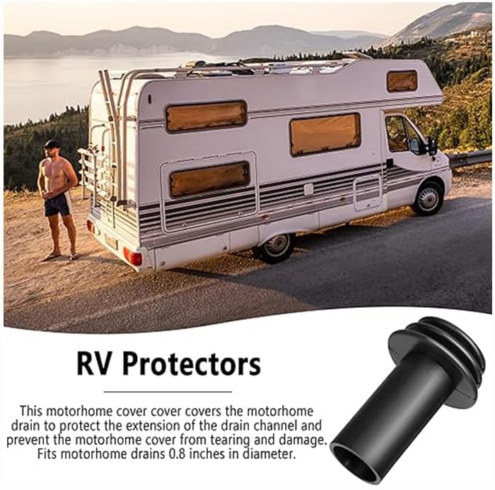 4Pcs Rv Gutter Spout Cover,RV Cover from Gutter Spout Damage,RV Cover Rescue RV Gutter Spout Cover System,RV Rain Gutter Extension Cover,Rain Gutter Spout Cover System for RV Camper Cover Protector
