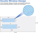 #10 Window Envelopes 72P, Double Self Seal for Invoices, Statements and Business Checks, Size 4-1/8 x 9-1/2 Inches (White) -