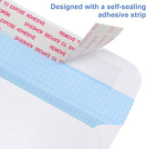 #10 Window Envelopes 72P, Double Self Seal for Invoices, Statements and Business Checks, Size 4-1/8 x 9-1/2 Inches (White) - - Side View
