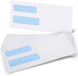 #10 Window Envelopes 72P, Double Self Seal for Invoices, Statements and Business Checks, Size 4-1/8 x 9-1/2 Inches (White) - - 45-Degree Angle