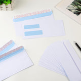 #10 Window Envelopes 72P, Double Self Seal for Invoices, Statements and Business Checks, Size 4-1/8 x 9-1/2 Inches (White) -