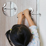 2-pack cabin door latches with hook and eye, 10 cm stainless steel door lock with mounting screws, sturdy twist latch for windows, sliding doors, bedrooms and bathrooms - Top-Down View