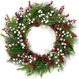 Christmas Tree Decoration - 32-pack - Artificial Red Berry Stems - 16.5 cm - Christmas Berries - Suitable for Christmas, Winter, Holiday, DIY, Decorations - Side View