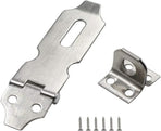 Biaungdo 2" Padlock Hasp Latch Lock Door Clasp Gate Lock Stainless Steel Silver 12 Pack
