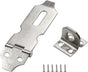 Biaungdo 2" Padlock Hasp Latch Lock Door Clasp Gate Lock Stainless Steel Silver 12 Pack
