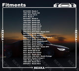 Rexka 20pcs Quarter Trim Panel Retainer Clip GJ2168885B02 for Mazda 6 Mazda 3 2 5 626 CX-3 CX-30 CX-5 CX-7 CX-9 Miata Millenia MPV MX-5 MX-6 Protege - Side View