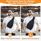Crossbody Bags for Women Men Trendy Sling Bag Backpack Casual Chest Bag with Convertible Shoulder Strap - Rear View