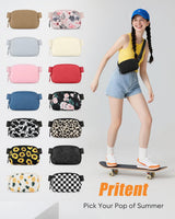 Fanny Packs for Women Cross Body Bag Waterproof Belt Bag with Adjustable Strap and Zipper Back Pocket Small Crossbody Bags Fashion Waist Packs for Workout Travelling(Black) - Low Angle