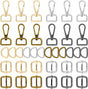 Purse Hardware Heavy Duty Swivel Snap Hooks D Rings and Slide Buckles for Bag Making Handbag Craft