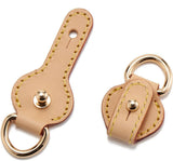 2Pcs Vachetta Leather D Rings for Purse,Undamaged D Rings Connector Purse Making Supplies